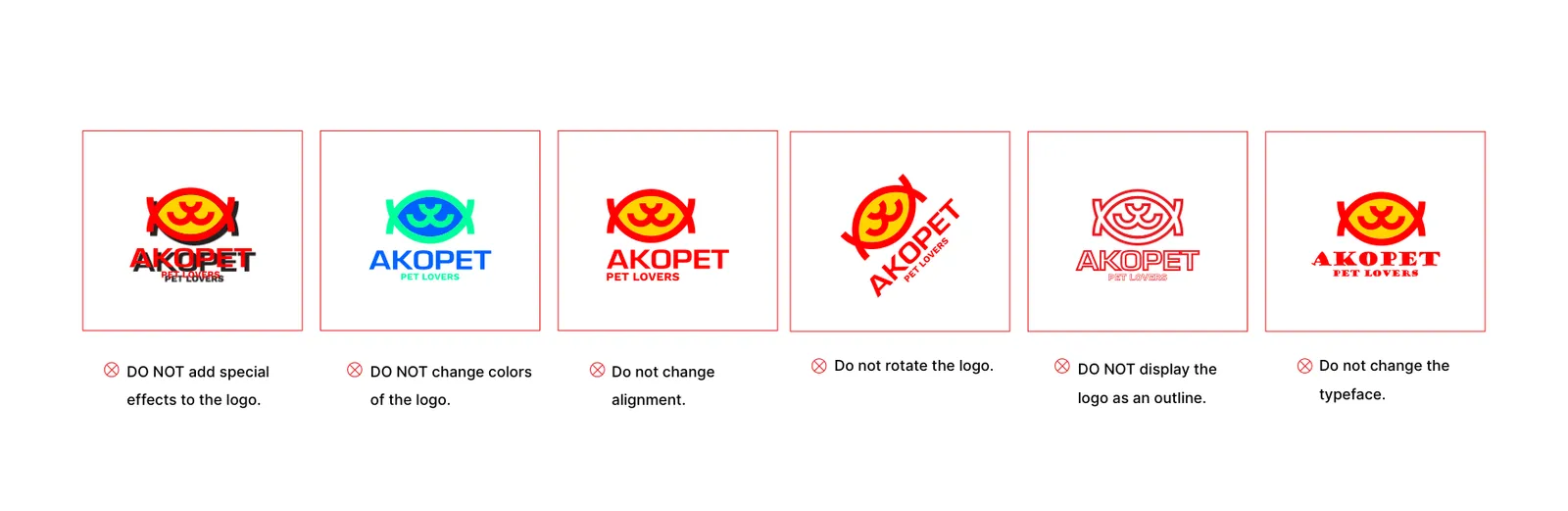 AKOPET: الاستخدام الخاطئ