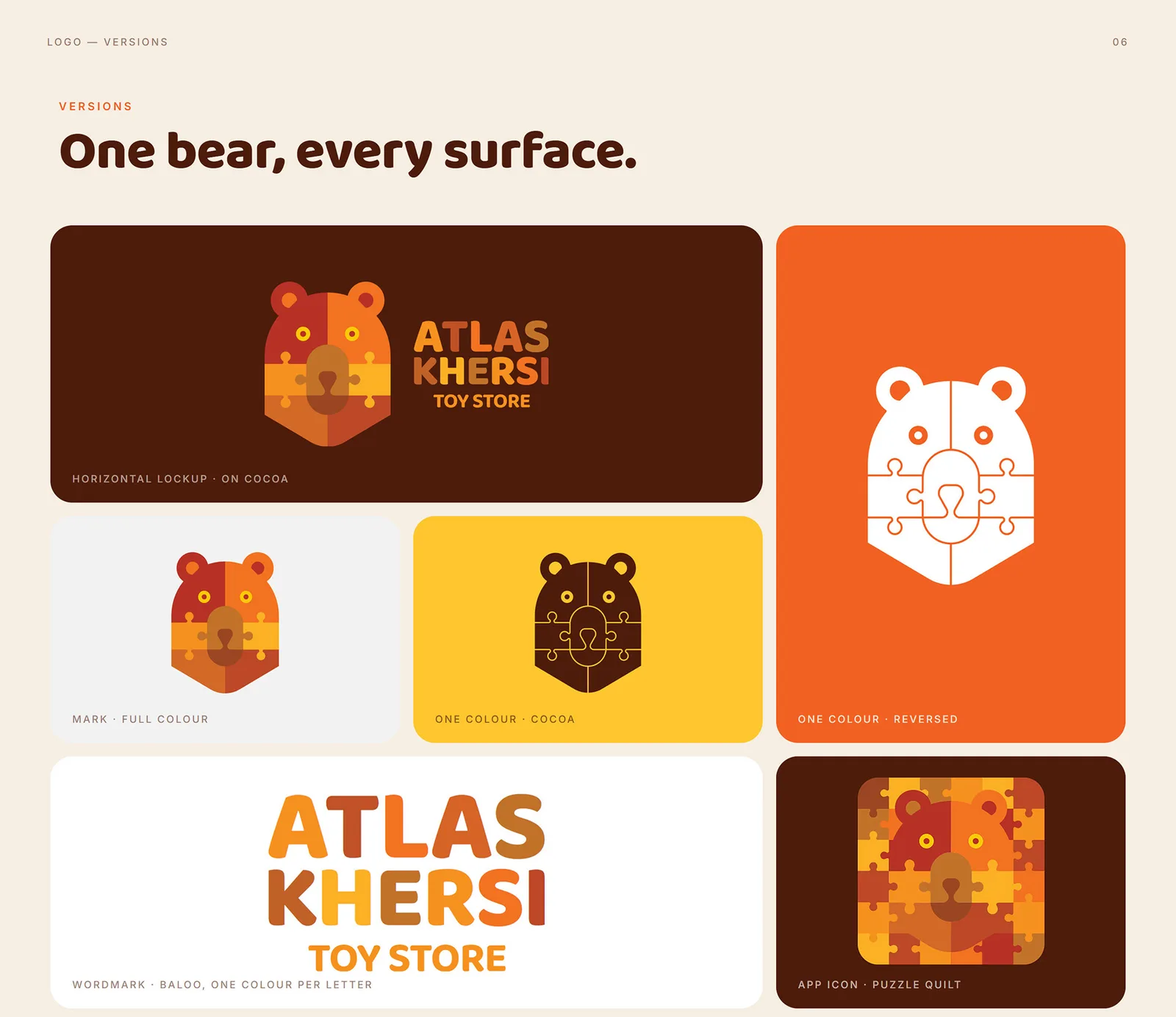 Atlas Khersi: Variations