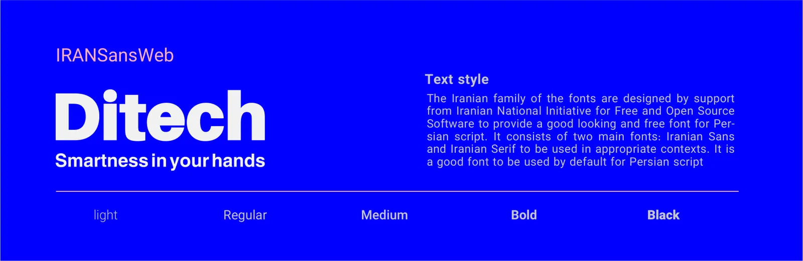 DITECH: Schriftmuster