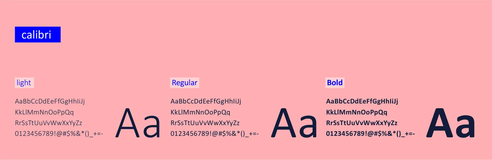 DITECH: Schriftmuster