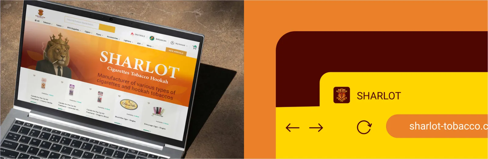 Sharlot: Website