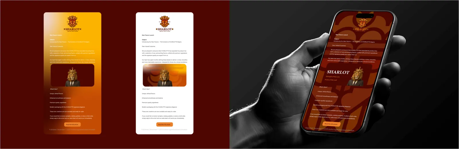 Sharlot: Campaigns and email