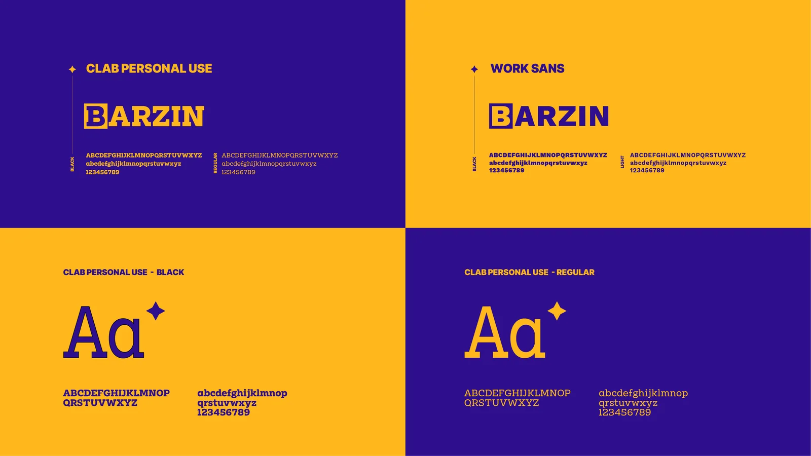 Barzin: Schriftmuster