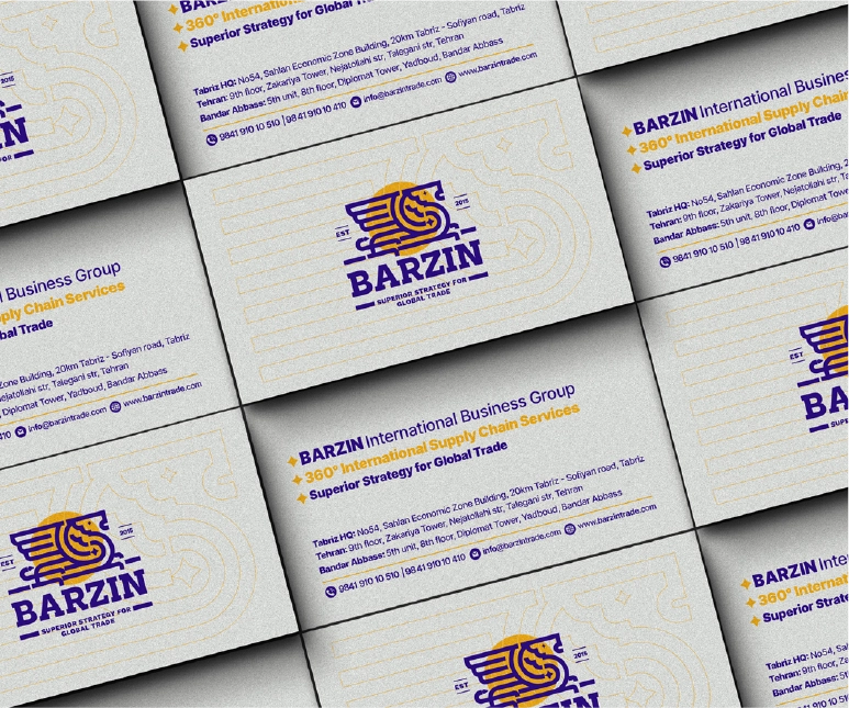 Barzin: Business cards