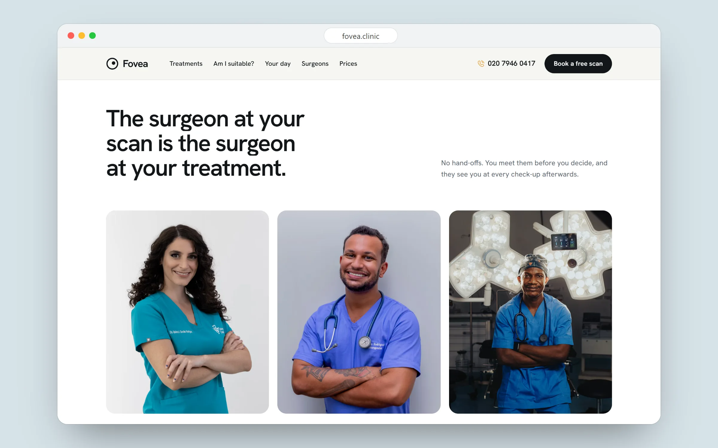 Fovea: The surgeons