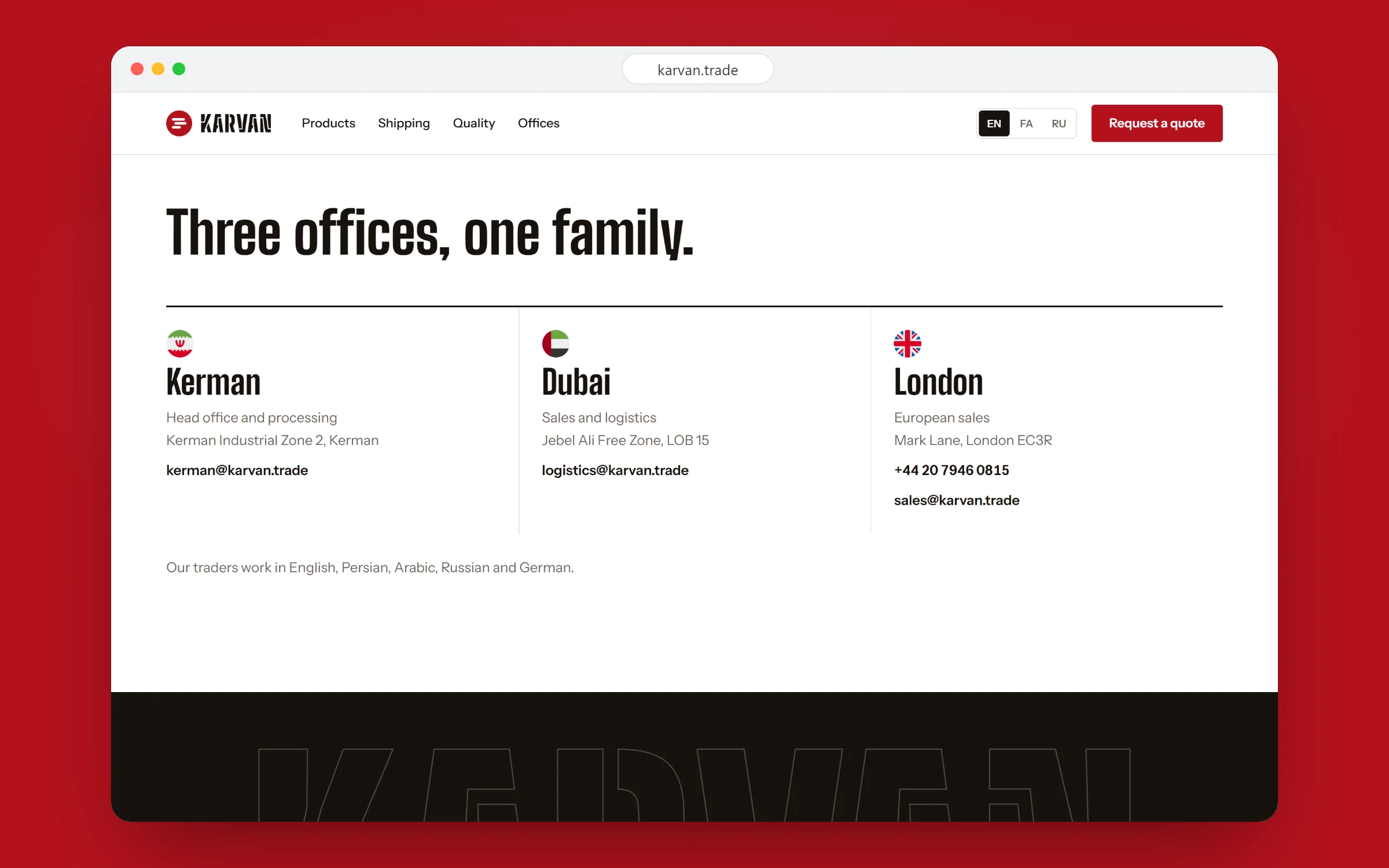 Karvan: Three offices